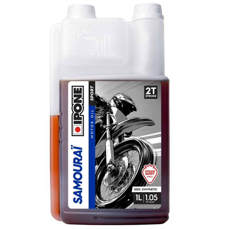 Синтетично моторно масло Ipone Samourai Racing 2T 1 л ягода