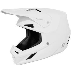 Мотокрос каска Shot Speed Solid, лъскаво бяла
