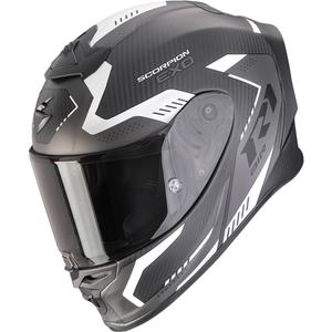 Scorpion EXO-R1 EVO II Carbon Air Propel Мотоциклетна каска с пълно лице, матово черно-сребристо