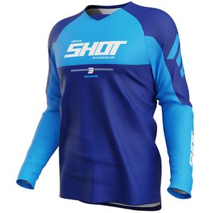 Мотокрос фланелка Shot Draw Private синя