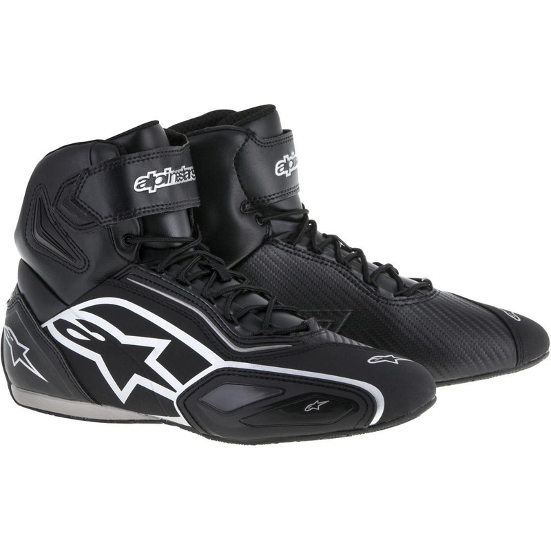 Boty na motorku Alpinestars Faster 2 černo-stříbrné