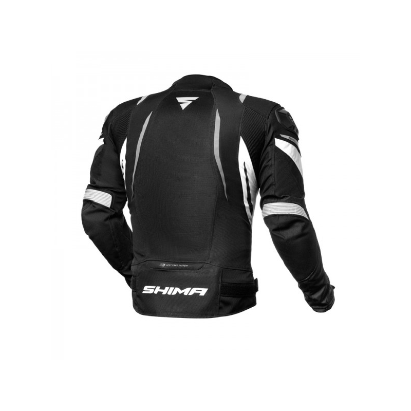 Shima Mesh Pro Черно и бяло яке за мотоциклет разпродажба