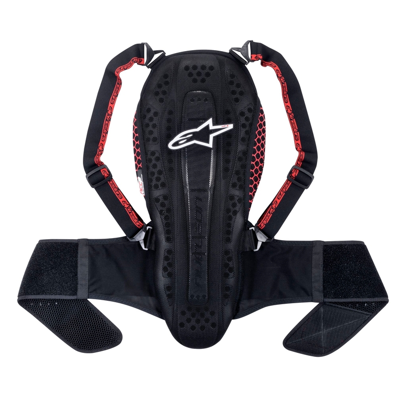 Alpinestars Nucleon KR-2 черно-червен протектор за гръбначния стълб