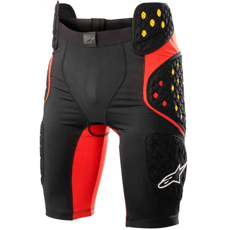 Šortky pod kalhoty Alpinestars Sequence Pro černo-červeno-fluo žluté