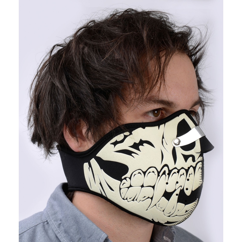 Маска за лице Oxford Glow Skull