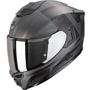 Scorpion EXO-1500 Air Dual каска за мотоциклет с пълно лице, матово сребристо-черно-червено