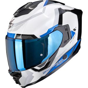 Scorpion EXO-1500 Air Arena каска за мотоциклет с пълно лице, бяло-синя