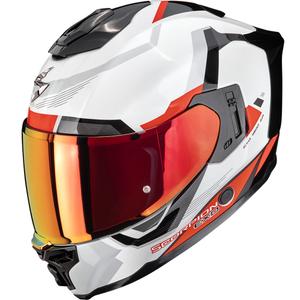 Scorpion EXO-1500 Air Arena каска за мотоциклет с пълно лице, бяло-червена
