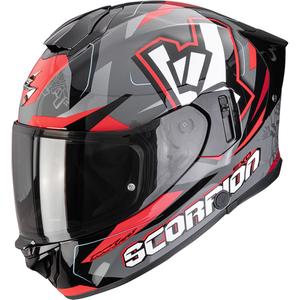 Scorpion EXO-530 Air Rok каска за мотоциклет с пълно лице, сиво-черно-червена