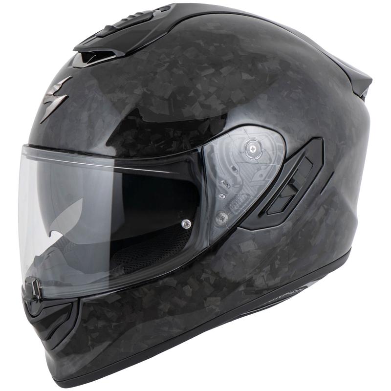 Мотоциклетна каска Scorpion EXO-1400 EVO II CARBON AIR, цвят оникс разпродажба