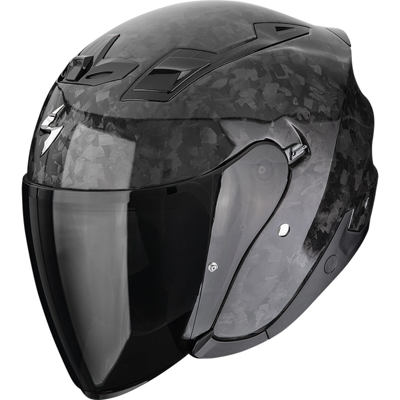 Мотоциклетна каска Scorpion EXO-Z1 Carbon Onyx Solid с отворена повърхност, черна