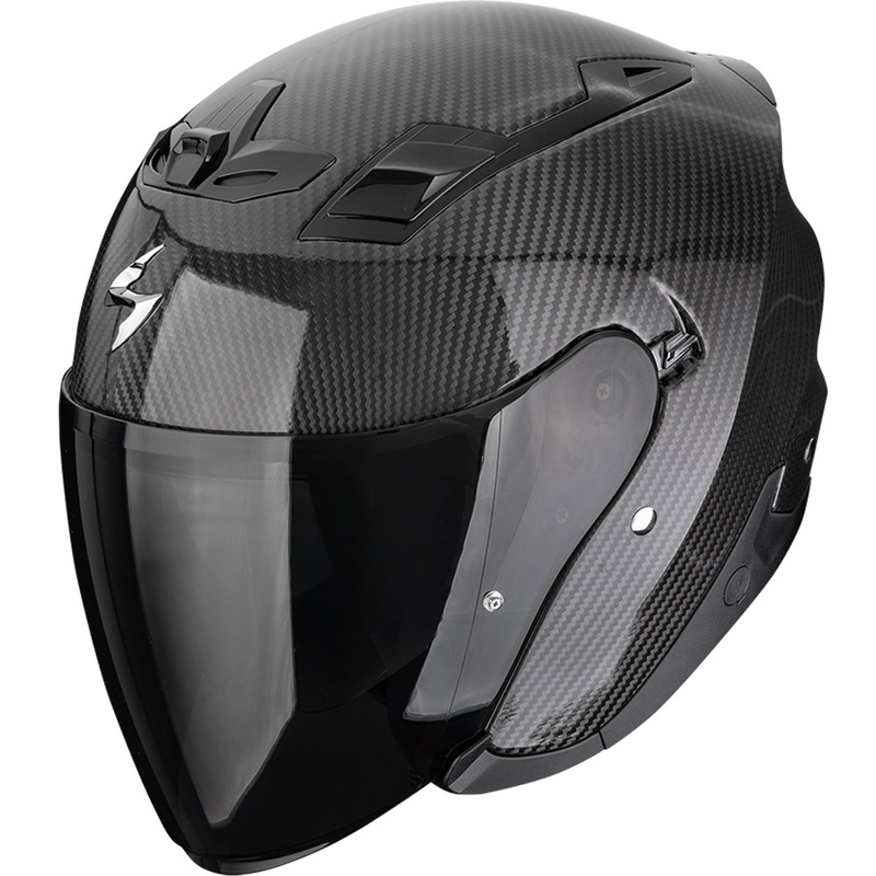 Scorpion EXO-Z1 Carbon Solid Мотоциклетна каска с отворено лице, черна