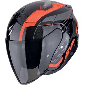Scorpion EXO-Z1 VUE отворена мотоциклетна каска черно-червена