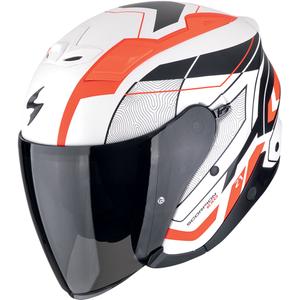 Scorpion EXO-Z1 VUE каска за мотоциклет с отворено лице, матово бяло-червено-черно