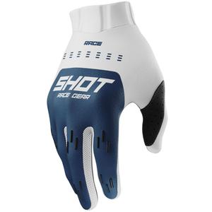 Ръкавици за мотокрос Shot Race Evo, петролно сини