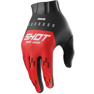 Ръкавици за мотокрос Shot Race Evo червени