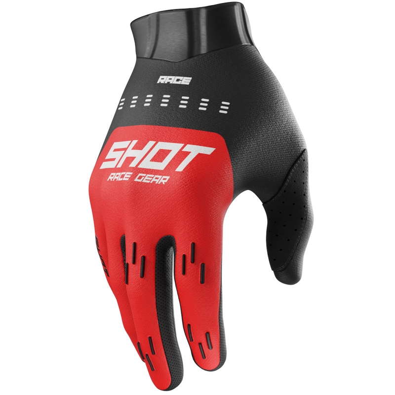 Ръкавици за мотокрос Shot Race Evo червени