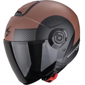 Scorpion EXO-CITY II Sheer Мотоциклетна каска с отворено лице, матово кафяво-черна