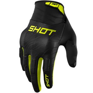 Мотокрос ръкавици Shot Drift Onyx флуоресцентно жълти