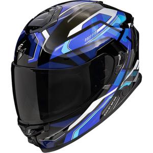 Интегрална каска за мотоциклет Scorpion EXO-GT SP Air Augusta черно-сиво-синя