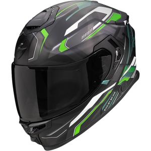 Интегрална каска за мотоциклет Scorpion EXO-GT SP Air Augusta черно-сиво-зелена