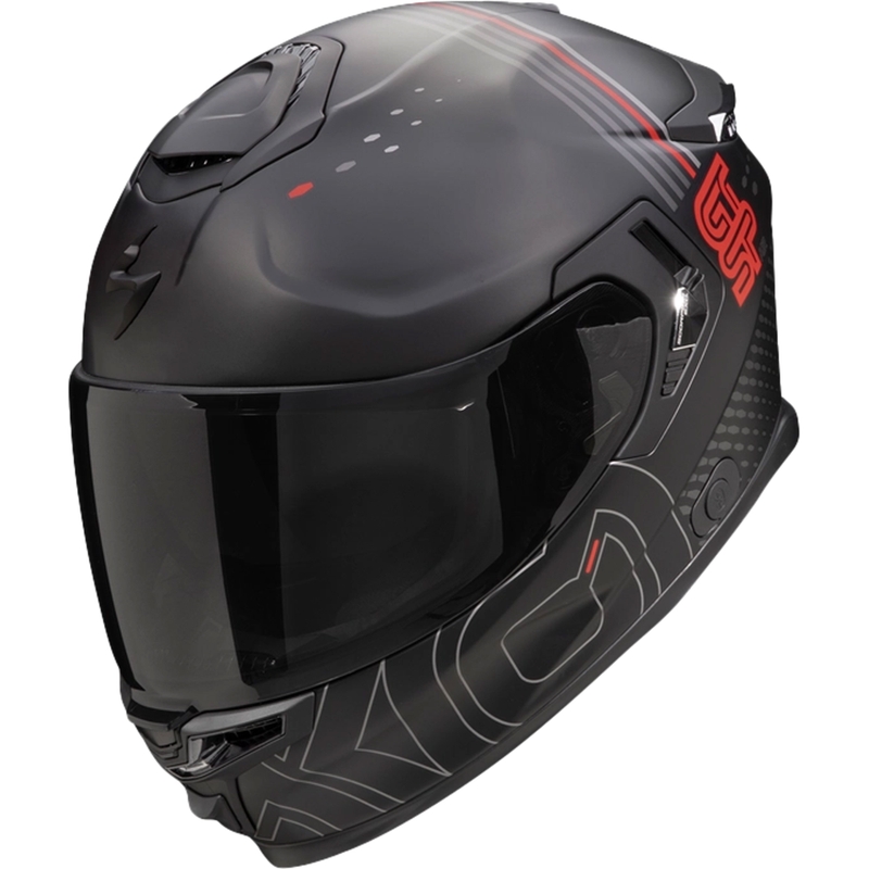 Интегрална каска за мотоциклет Scorpion EXO-GT SP AIR TECHLANE черно-сиво-червена разпродажба
