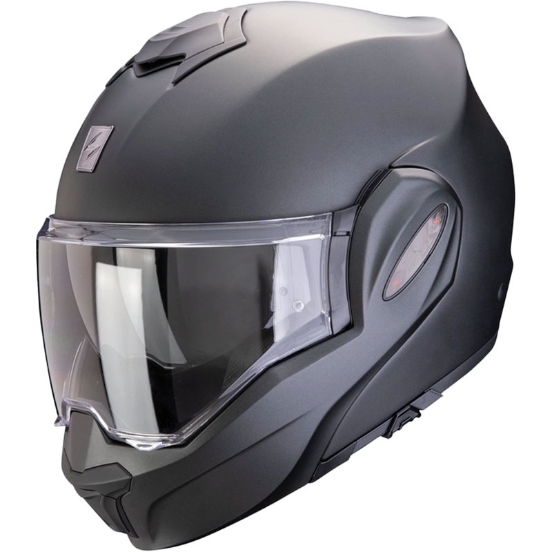 Обръщаща се каска Scorpion EXO-TECH EVO PRO SOLID перлено матово черно