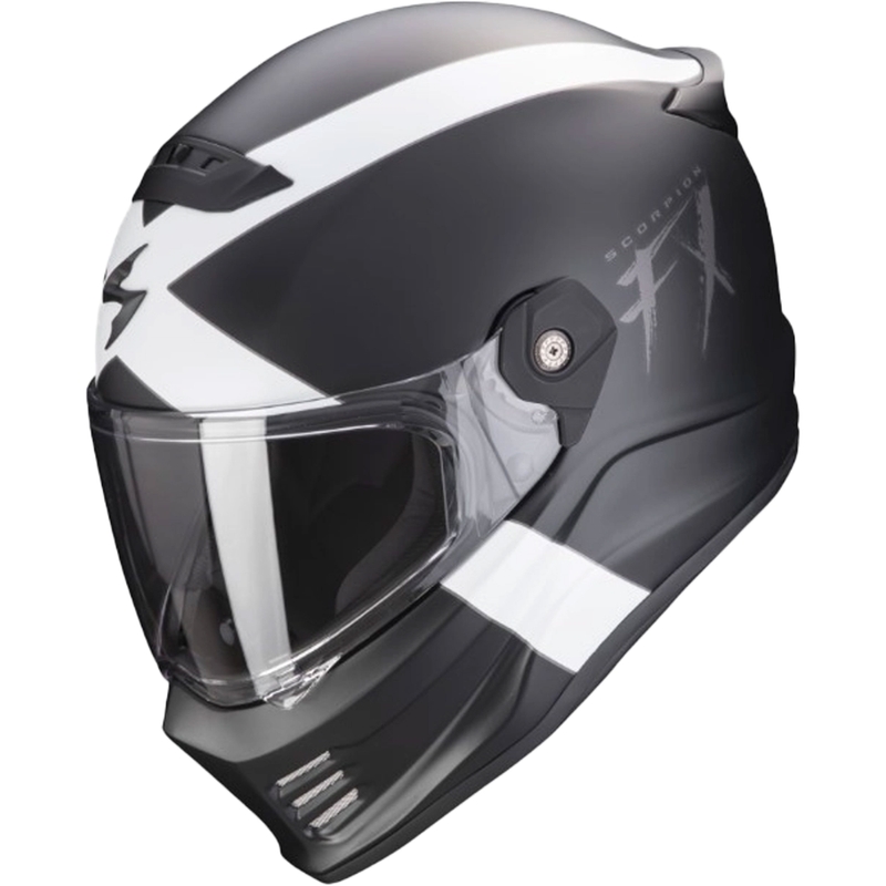 Мотоциклетна каска SCORPION COVERT FX GALLUS черно-бяла