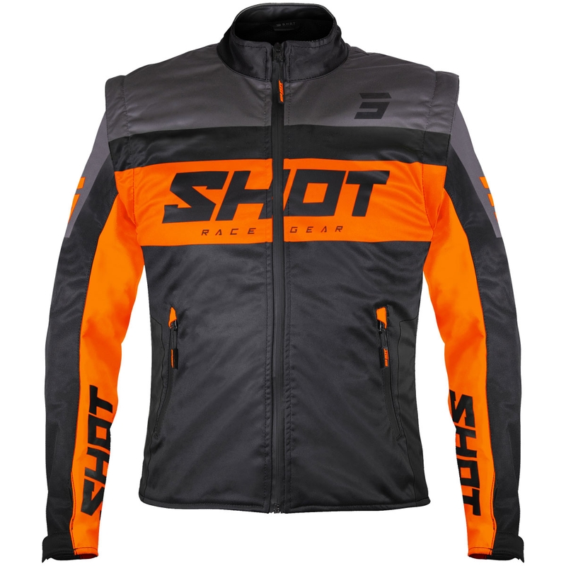 Софтшел яке Shot Softshell Lite черно-оранжево