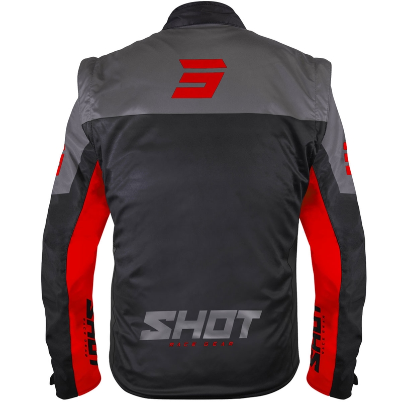 Софтшел яке Shot Softshell Lite черно-червено