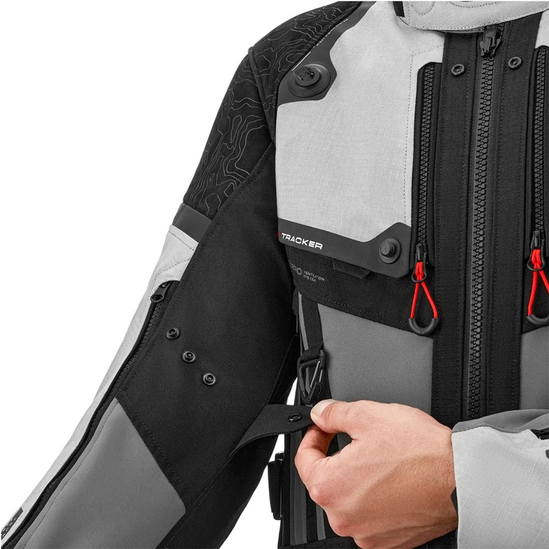 Светлосиво мотоциклетно яке Shima Tracker
