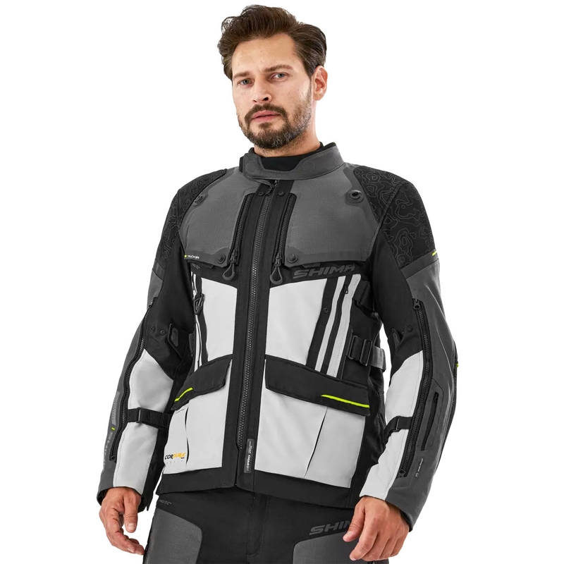 Мотоциклетно яке Shima Tracker, сиво