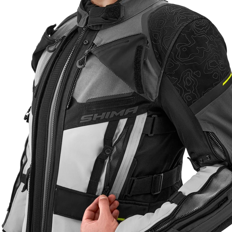 Мотоциклетно яке Shima Tracker, сиво