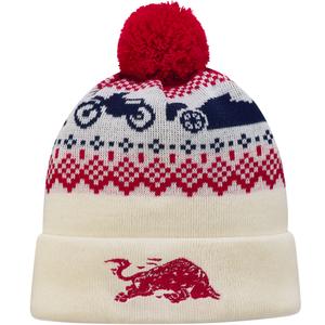 Red Bull XMAS Beanie бяло-червено