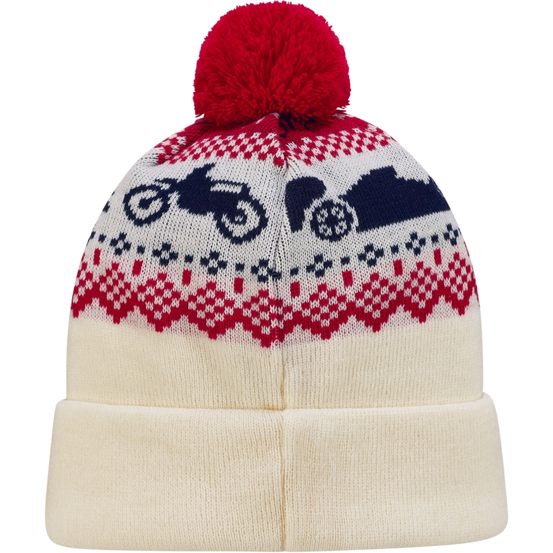 Red Bull XMAS Beanie бяло-червено