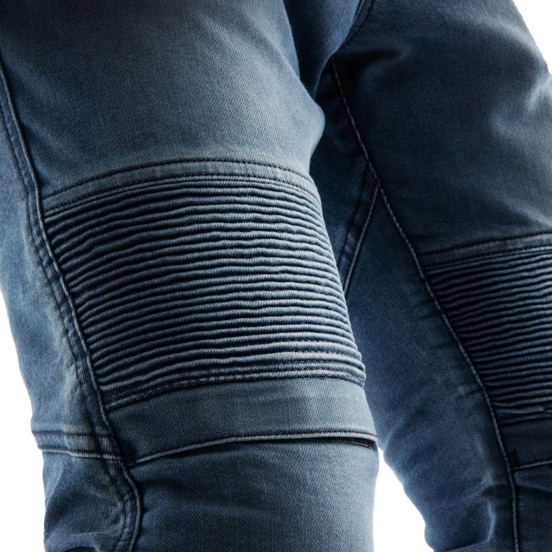 Мотоциклетни дънки Rebelhorn Revolt Monolayer Washed Blue Extended