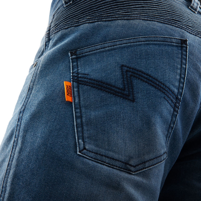 Мотоциклетни дънки Rebelhorn Revolt Monolayer Washed Blue Extended