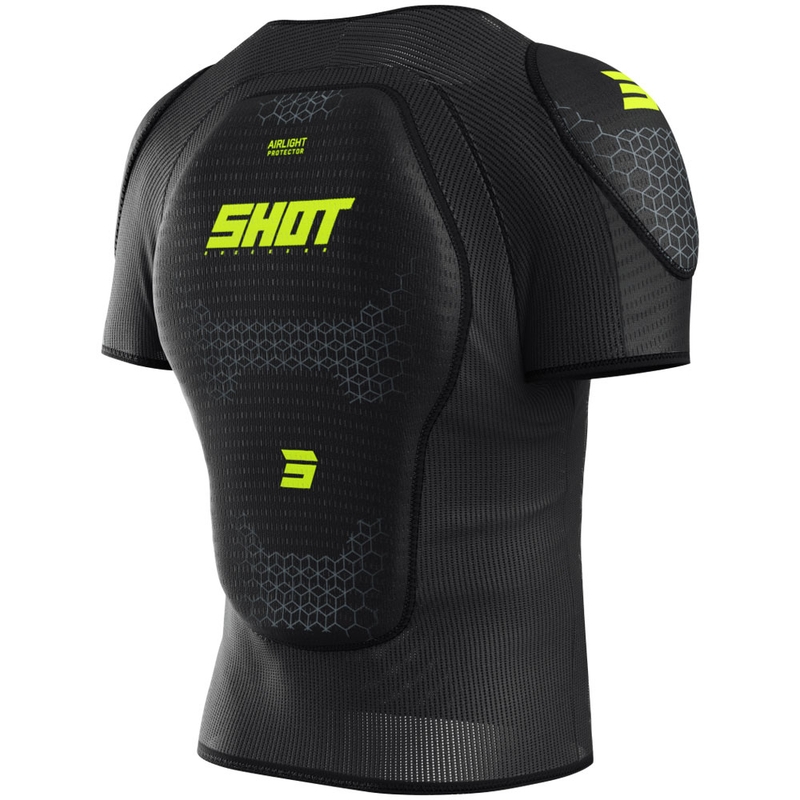 Протектор за тяло Shot Airlight T-Shirt черно-флуоресцентно жълто