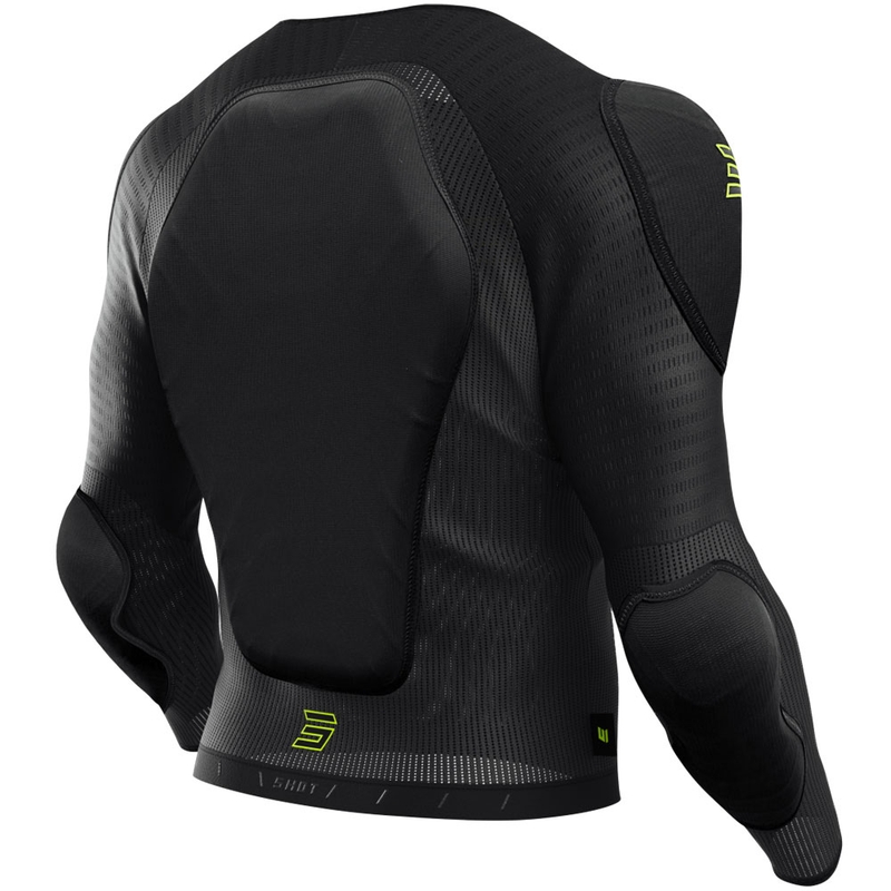 Протектор за тяло Shot Vest Prime черно-флуоресцентно жълто