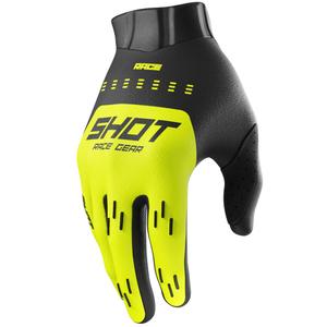 Детски мотокрос ръкавици Shot Race Evo, флуоресцентно жълти