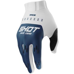 Детски мотокрос ръкавици Shot Race Evo, петролно сини