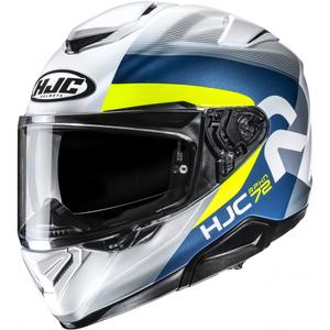 Мото каска за цял нос HJC RPHA 72 Phyta MC3H сиво-синьо-жълта