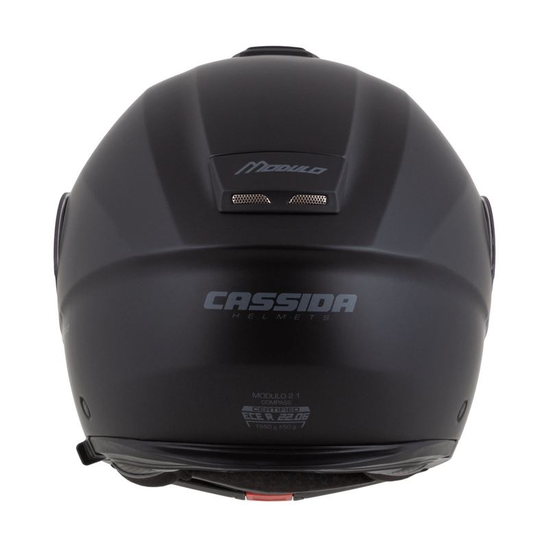 Мото каска Cassida Modulo 2.1 Compass с отваряща се конструкция, матово черно-сива
