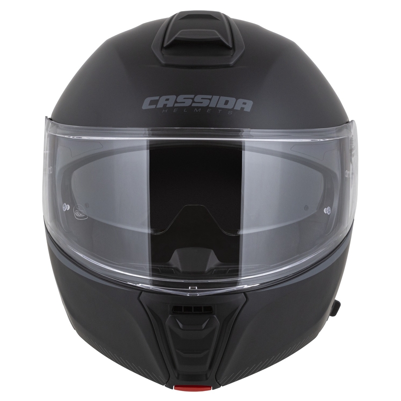 Мото каска Cassida Modulo 2.1 Compass с отваряща се конструкция, матово черно-сива