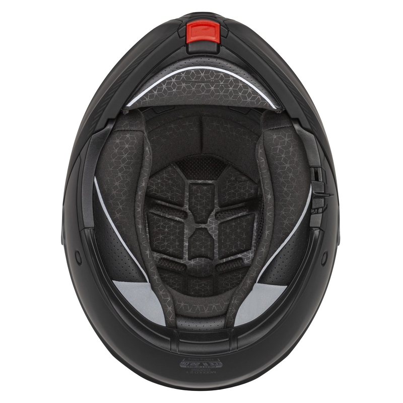 Мото каска Cassida Modulo 2.1 Compass с отваряща се конструкция, матово черно-сива