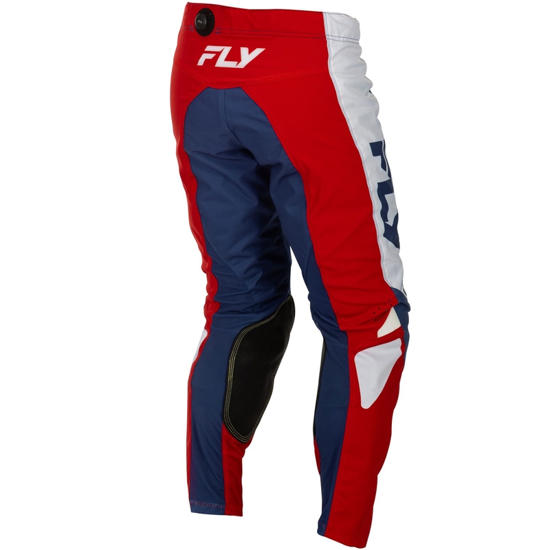 Мотокрос панталони FLY Racing - USA Kinetic червено-бяло-синьо