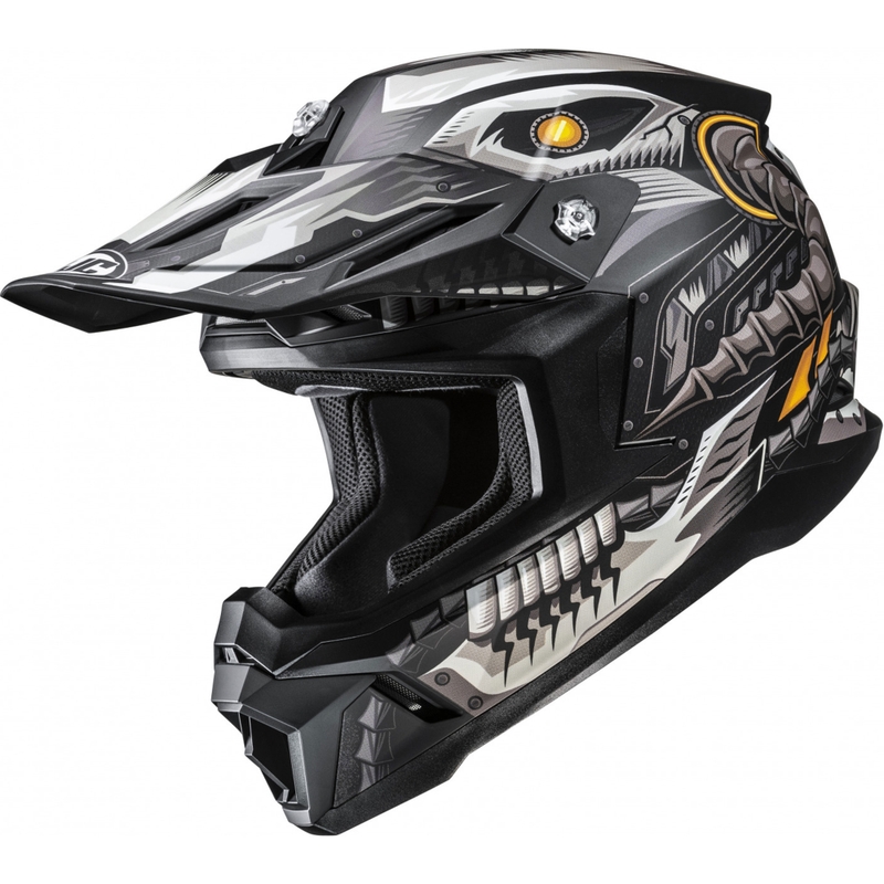 Мотокрос каска HJC C50 Mecha Beast MC5SF черно-сива