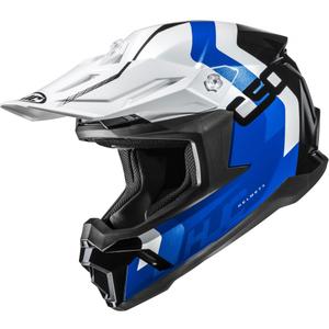 Каска за мотокрос HJC C50 Primal MC2, синьо-бяло-черно