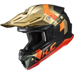Мотокрос каска HJC C50 Primal MC6HSF черно-златисто-оранжево