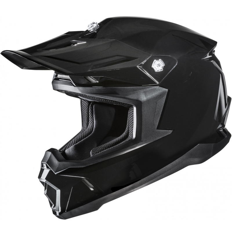 Мотокрос каска HJC C50 Solid металик черна